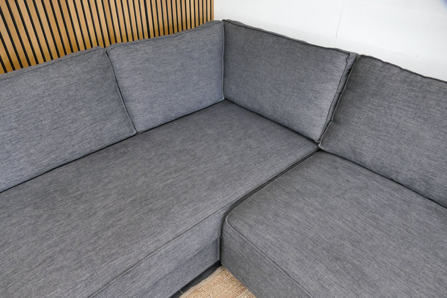 Refurbished Hoekbank Bankstyle Antraciet