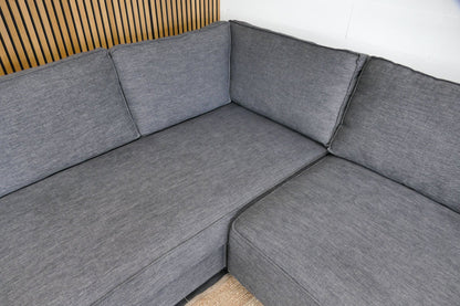 Refurbished Hoekbank Bankstyle Antraciet