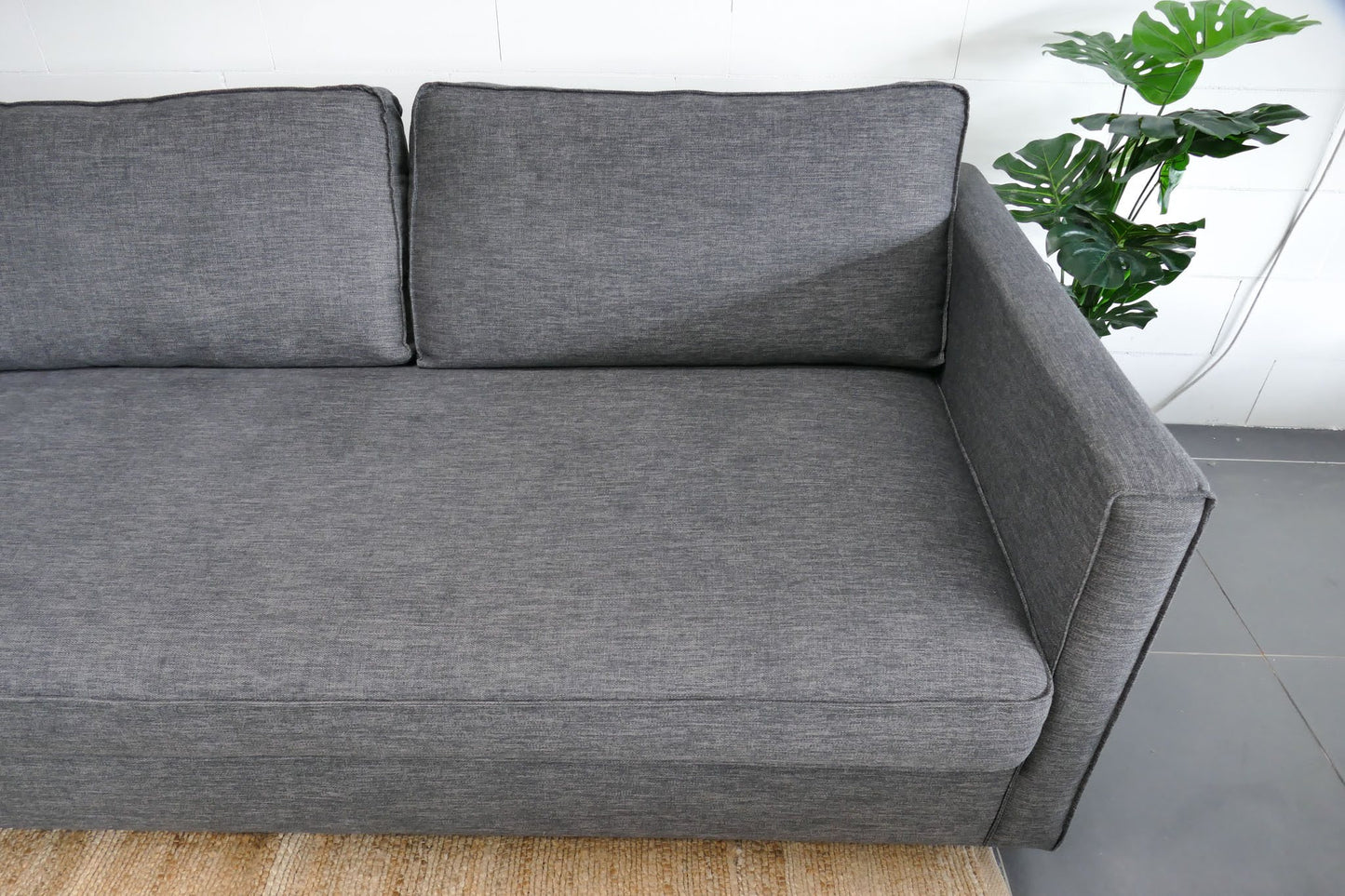 Refurbished Hoekbank Bankstyle Antraciet