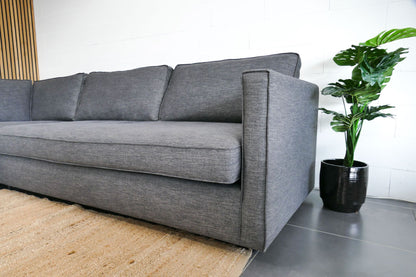 Refurbished Hoekbank Bankstyle Antraciet