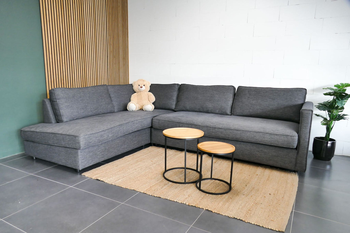 Refurbished Hoekbank Bankstyle Antraciet