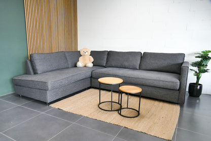 Refurbished Hoekbank Bankstyle Antraciet