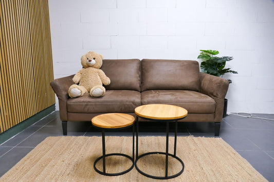 Refurbished Prominent 2,5 zits bank Elektrisch verstelbaar