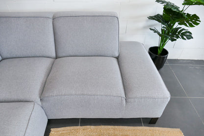 Refurbished Loods 5 Hoekbank Lot lichtgrijs