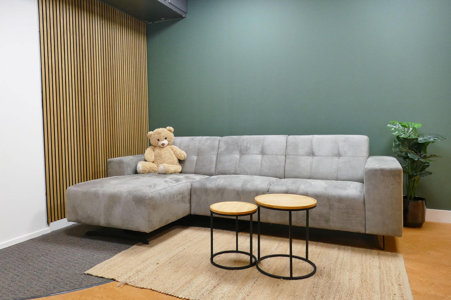 Refurbished InHouse Chaise Longue Microvezel Grijs