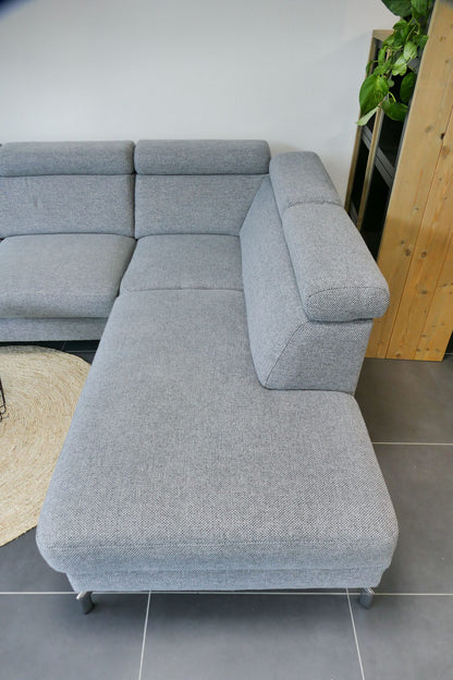 Refurbished Montel Hoekbank Chicago Lichtgrijs