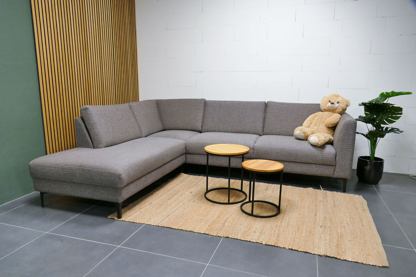 Refurbished Hoekbank Profijtmeubel grijs