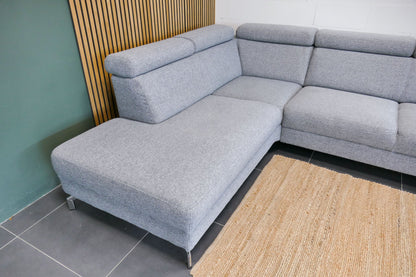 Refurbished Montel Hoekbank Chicago Lichtgrijs