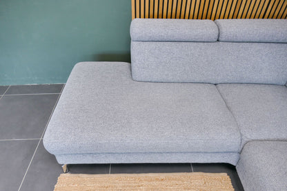 Refurbished Montel Hoekbank Chicago Lichtgrijs