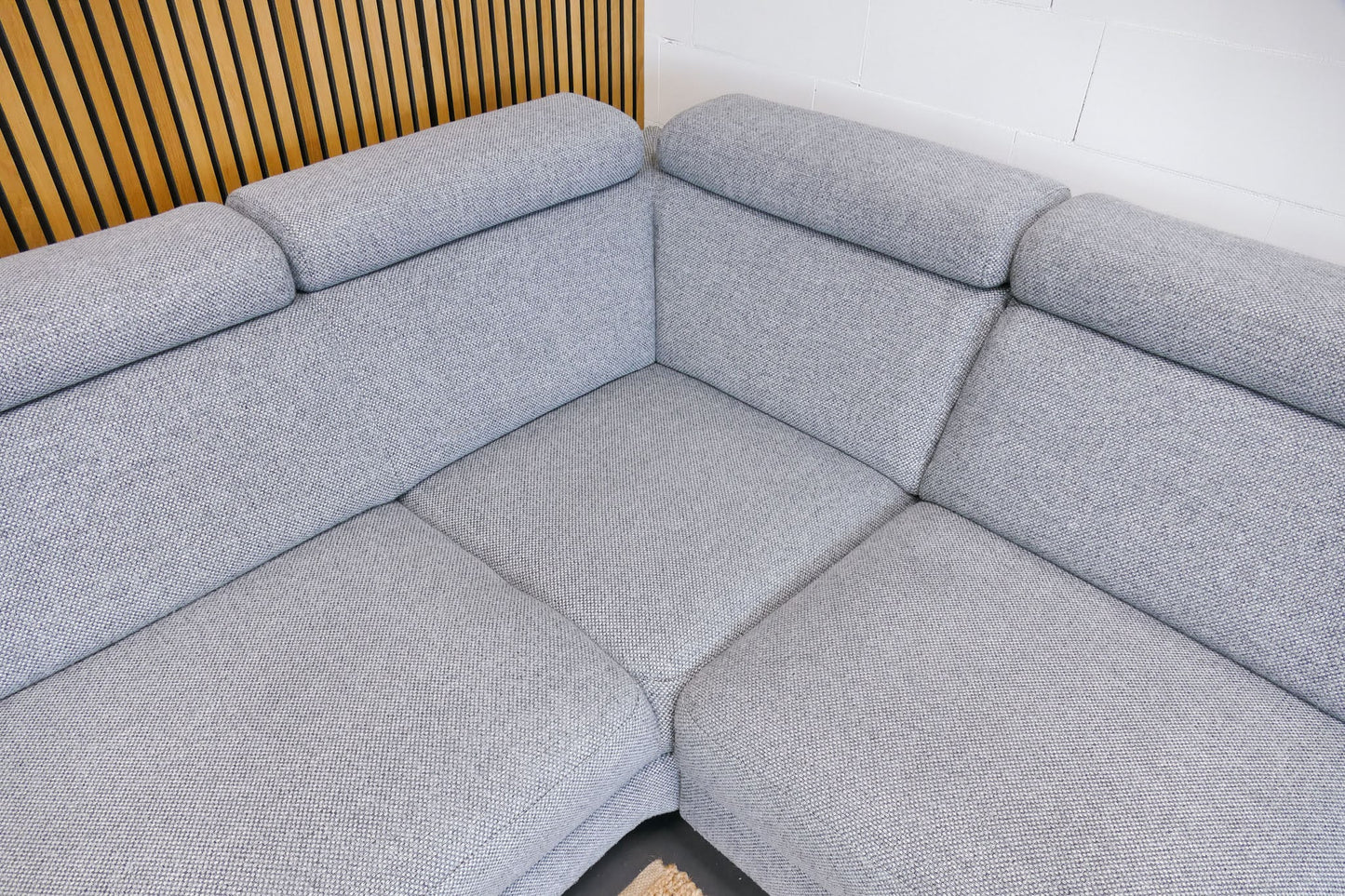 Refurbished Montel Hoekbank Chicago Lichtgrijs