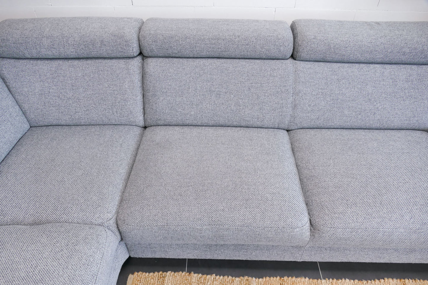 Refurbished Montel Hoekbank Chicago Lichtgrijs