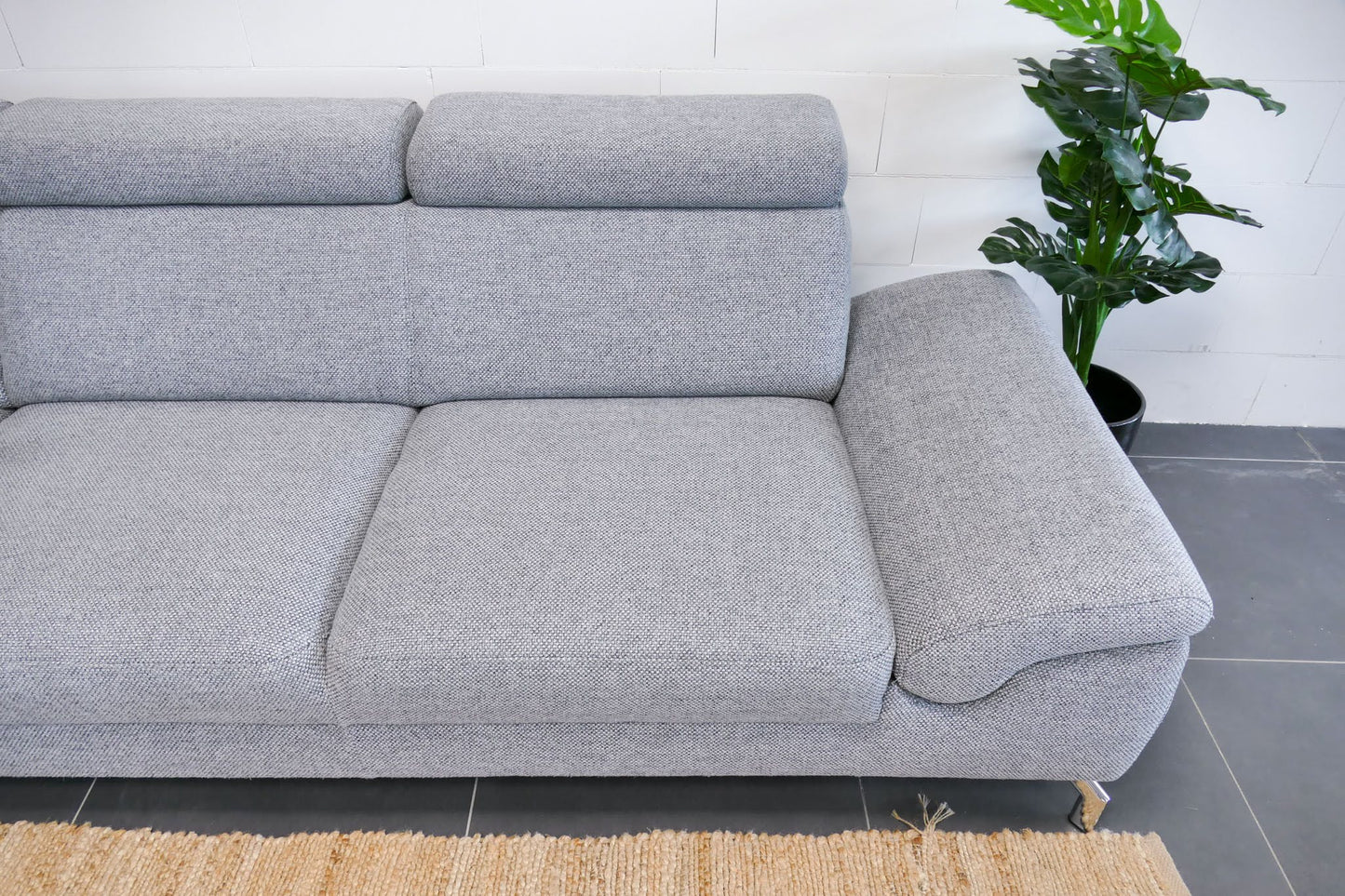 Refurbished Montel Hoekbank Chicago Lichtgrijs