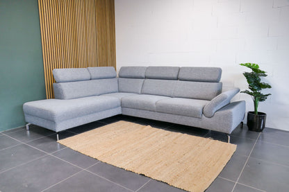 Refurbished Montel Hoekbank Chicago Lichtgrijs