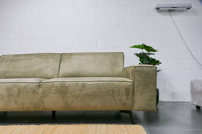 Refurbished Montel Hoekbank Groen Microvezel