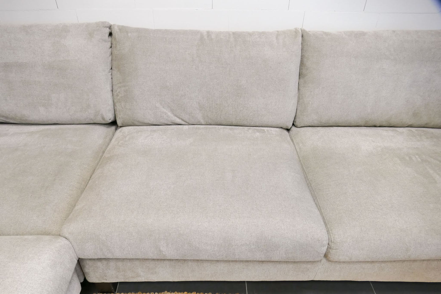 Refurbished Grote Lounge Bank Beige Casba