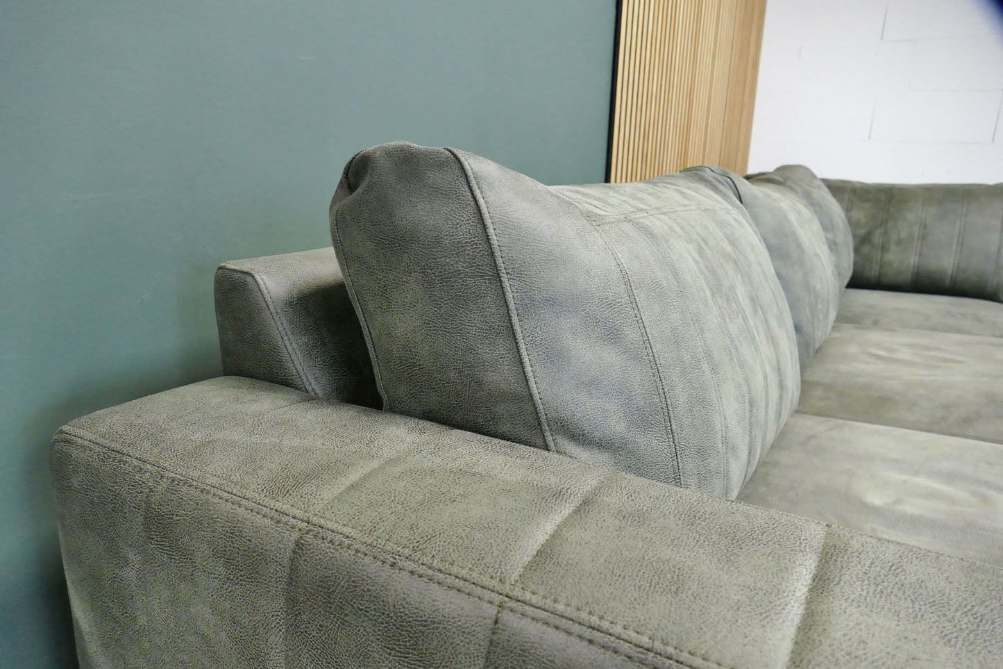 Refurbished Urban Sofa hoekbank groen microvezel