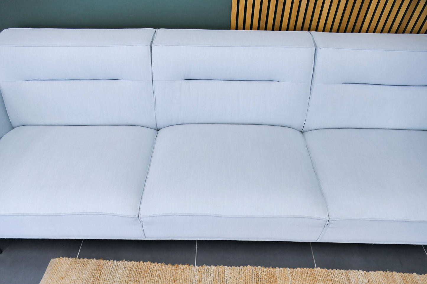 Refurbished 4-zitsbank Loods 5 Babyblauw