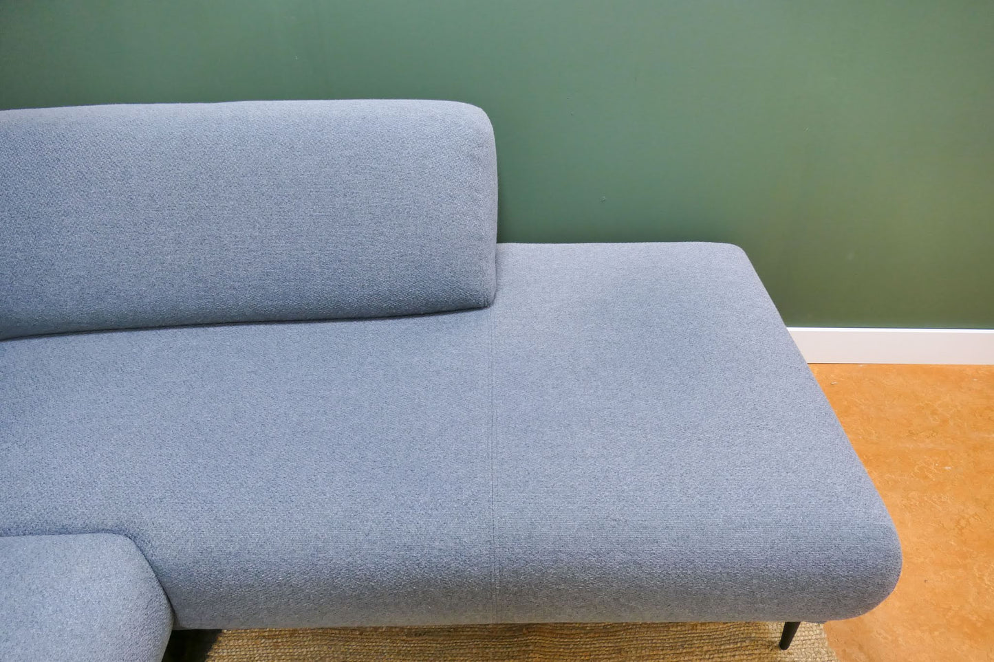 Refurbished Moderne Hoekbank Babyblauw