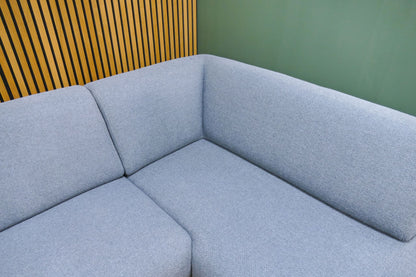 Refurbished Moderne Hoekbank Babyblauw
