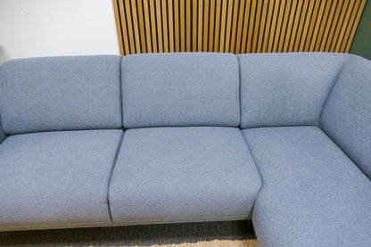 Refurbished Moderne Hoekbank Babyblauw