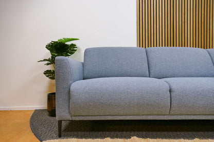 Refurbished Moderne Hoekbank Babyblauw