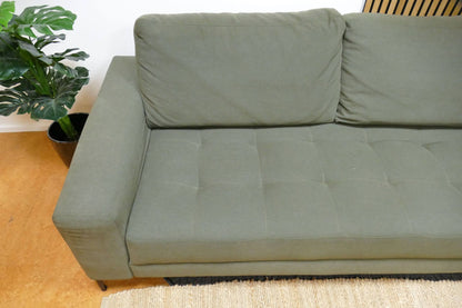 Refurbished Goossens Hoekbank Groen Coco