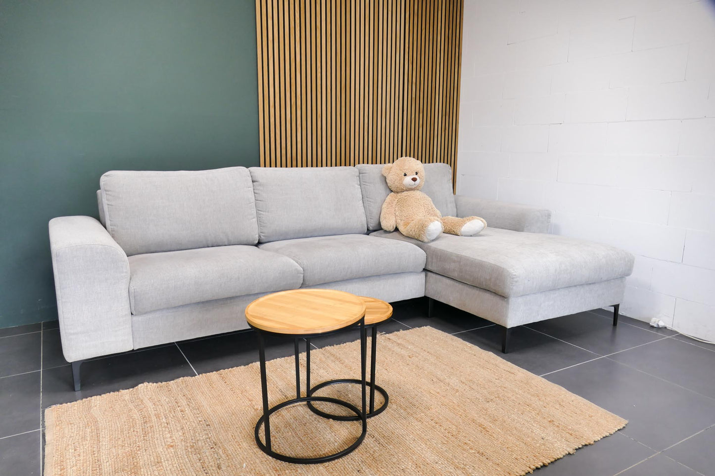 Refurbished Kleine Chaise Longue Beige