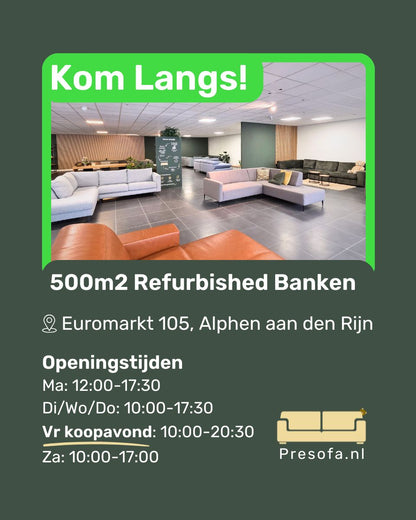 Refurbished Hoekbank Beige Gemeleerd