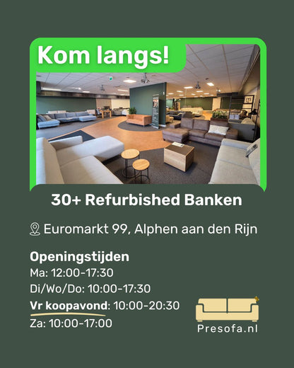 Refurbished Hoekbank Goossens Calvin Microvezel Groen